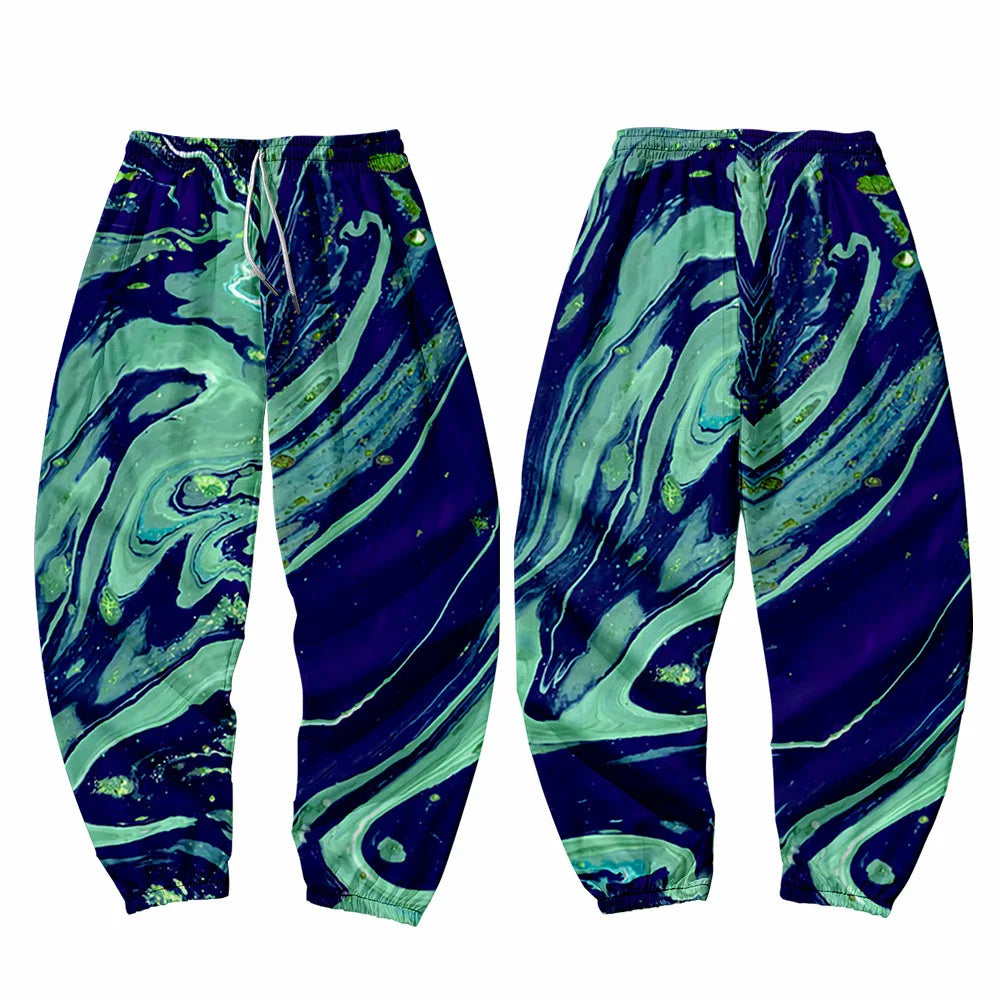 2021 Joggers Harajuku Sweatpant Fashion Men Pocket Cargo Pants Hip Hop Black Print Trousers Sweatpants