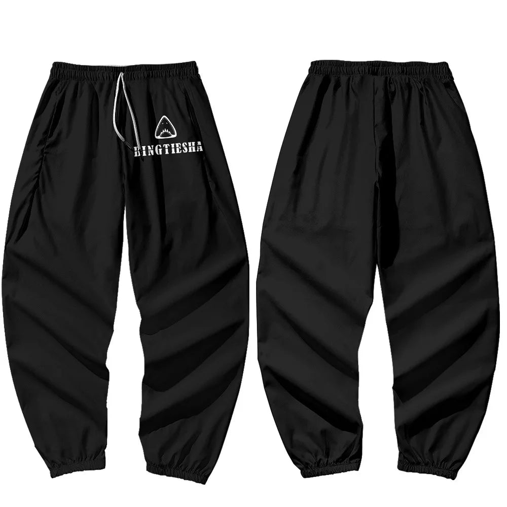 2021 Joggers Harajuku Sweatpant Fashion Men Pocket Cargo Pants Hip Hop Black Print Trousers Sweatpants