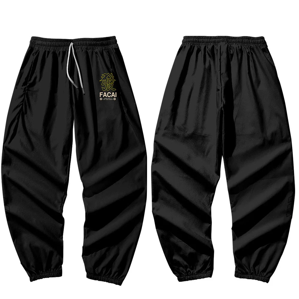2021 Joggers Harajuku Sweatpant Fashion Men Pocket Cargo Pants Hip Hop Black Print Trousers Sweatpants