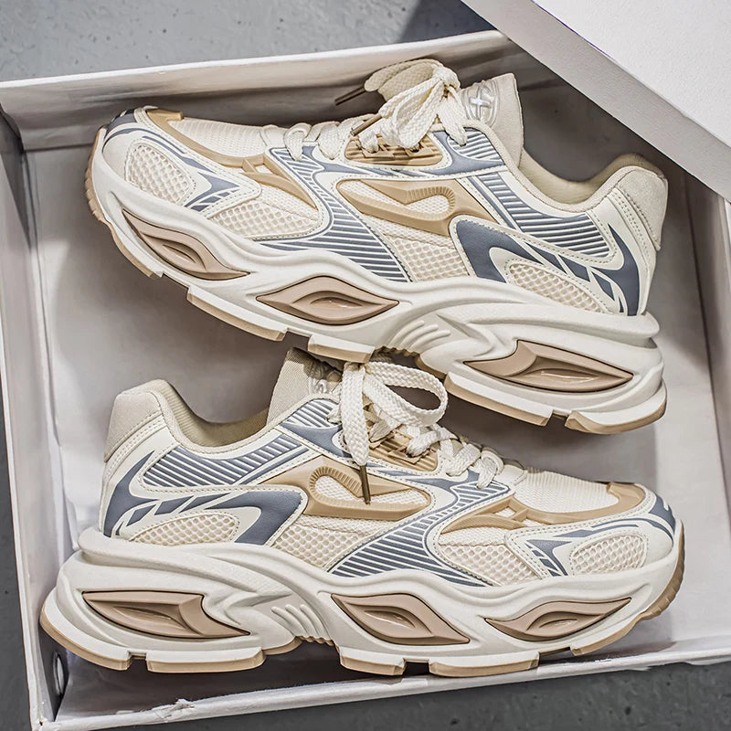 Men's Retro Chunky Mesh Sneakers Breathable Casual Dad Shoes