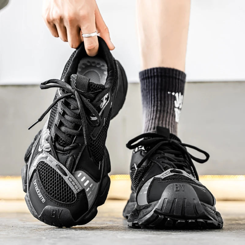 Chunky sneakers summer classic retro breathable comfort men's casual soprts