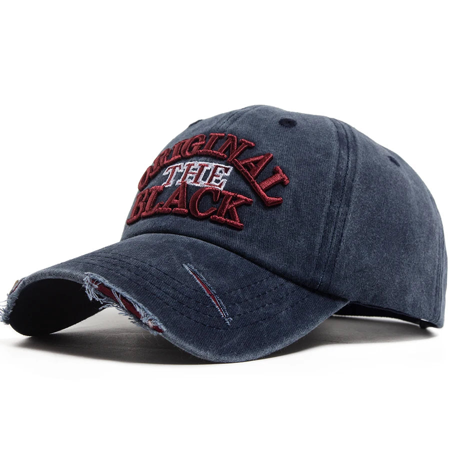 Vintage Baseball Cap Men Women Letter Embroidery Snapback Spring Summer Washed