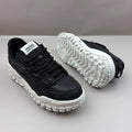 2026 Retro Tech White Sneakers - Chunky Sole, Non-Slip Couple Casual Skate Shoes for Men & Women