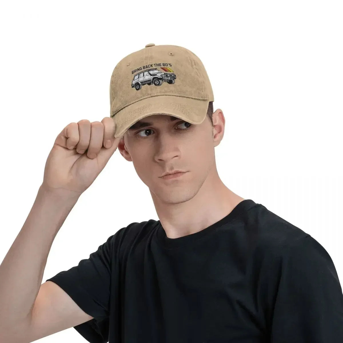 Vintage Land Car Cruiser Baseball Cap Men Women Distressed Cotton Headwear