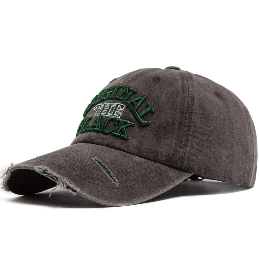 Vintage Baseball Cap Men Women Letter Embroidery Snapback Spring Summer Washed