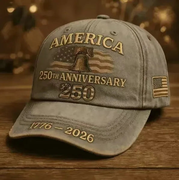 wholesale -Vintage Distressed 250th Anniversary Baseball Cap