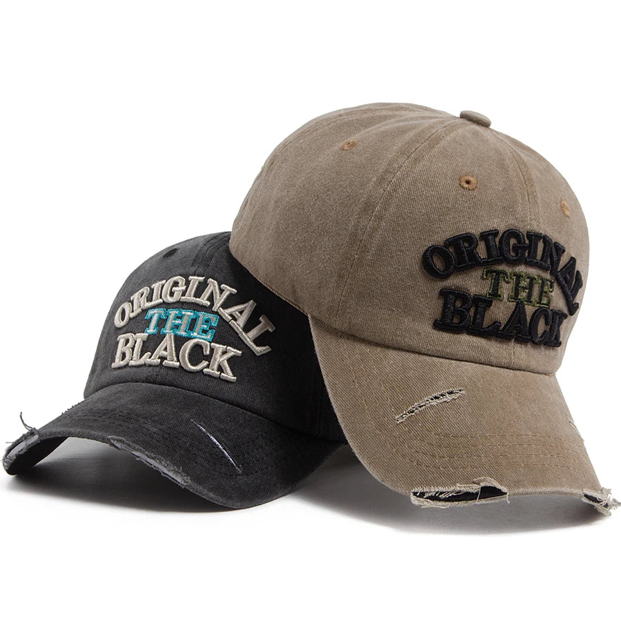 Vintage Baseball Cap Men Women Letter Embroidery Snapback Spring Summer Washed
