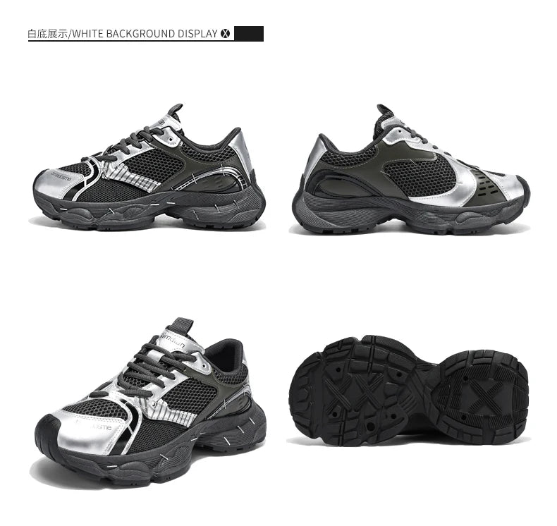 Chunky sneakers summer classic retro breathable comfort men's casual soprts