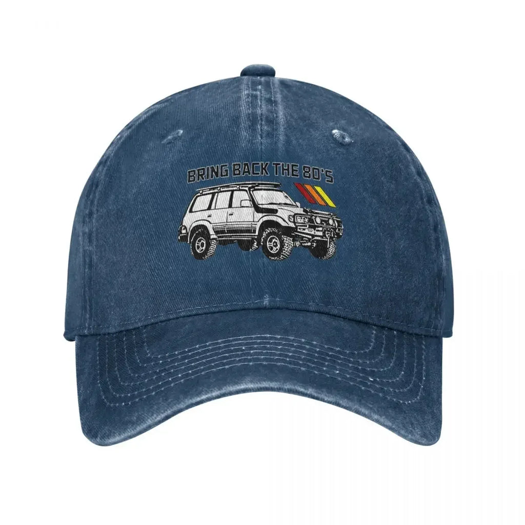 Vintage Land Car Cruiser Baseball Cap Men Women Distressed Cotton Headwear