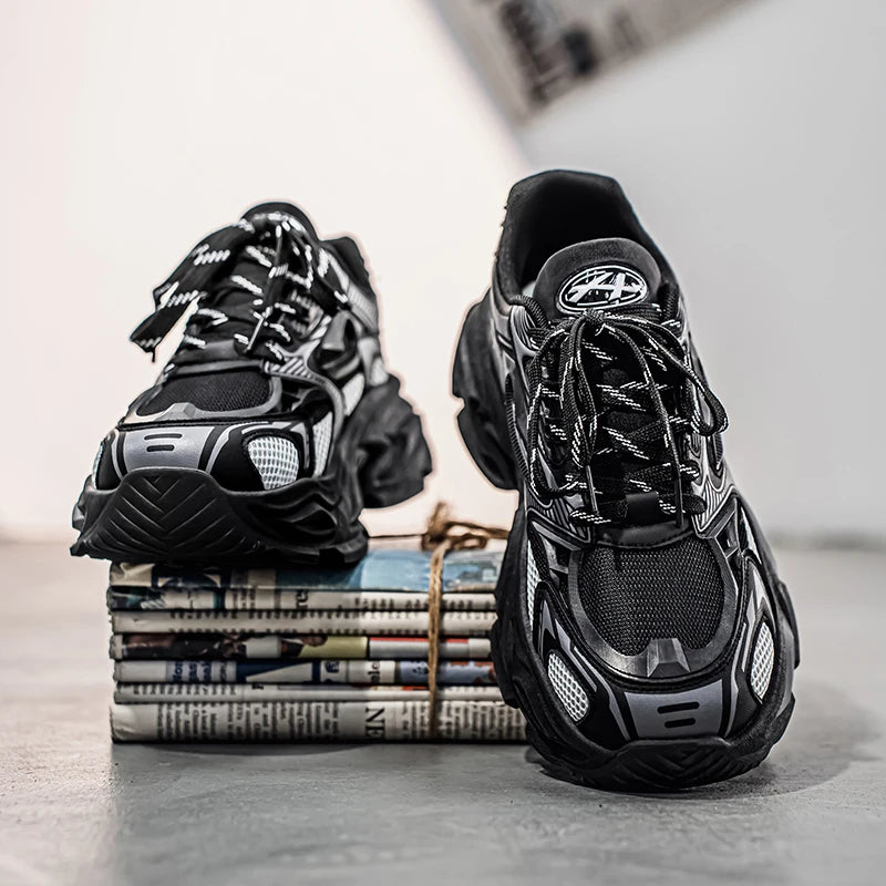 Men's Retro Chunky Mesh Sneakers Breathable Casual Dad Shoes