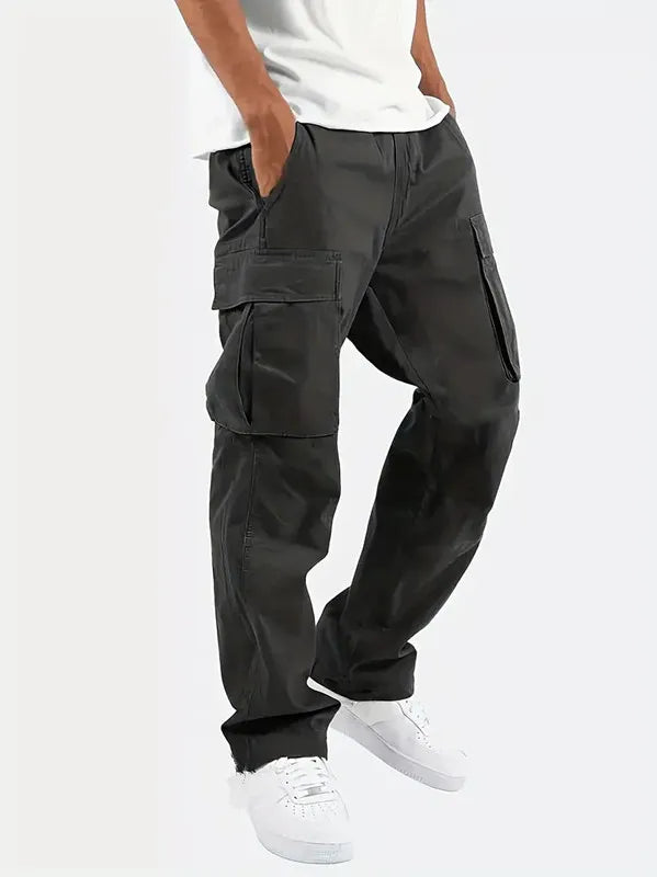 2025Mens Casual Jogger Pants Relaxed Fit Cargo Pants Drawstring Sweatpants Hiking Outdoor Twill Sport Pants