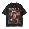 Oversized Washed T Shirt Will Byers  Loose T Shirts TV Show Popular Tshirt