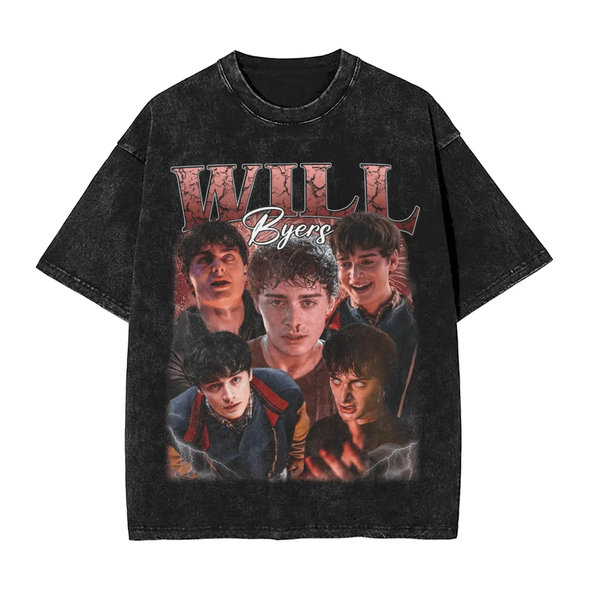 Oversized Washed T Shirt Will Byers  Loose T Shirts TV Show Popular Tshirt