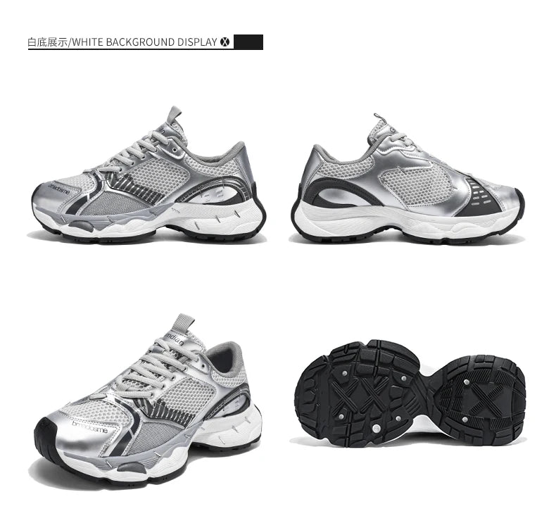 Chunky sneakers summer classic retro breathable comfort men's casual soprts