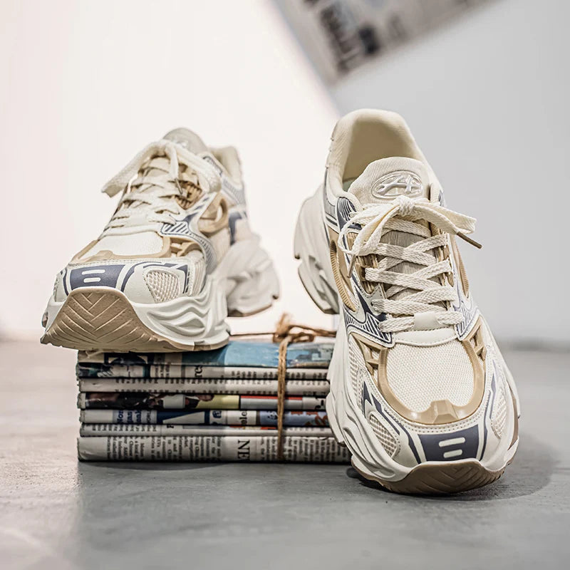 Men's Retro Chunky Mesh Sneakers Breathable Casual Dad Shoes