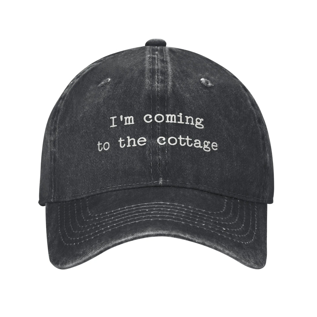 Vintage Heated Rivalry I'm Coming To The Cottage Baseball Caps for Men Women
