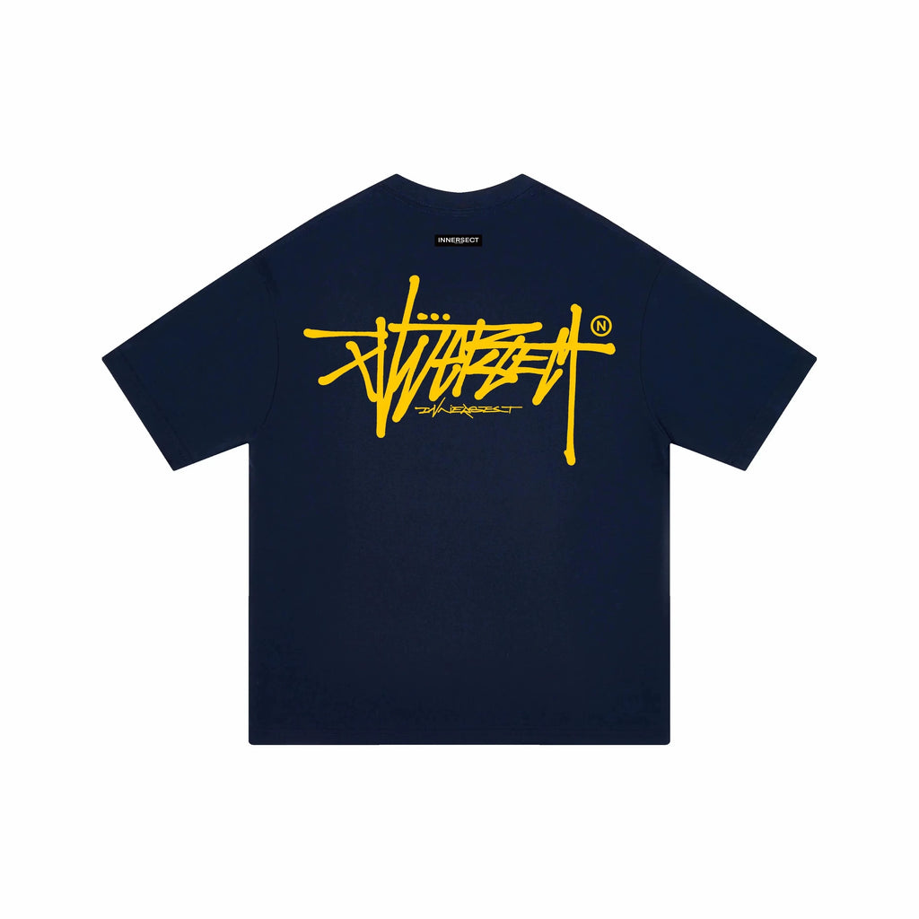 Graffiti Logo Oversized T-Shirt Men Women Streetwear Hip Hop Short Sleeve Tee