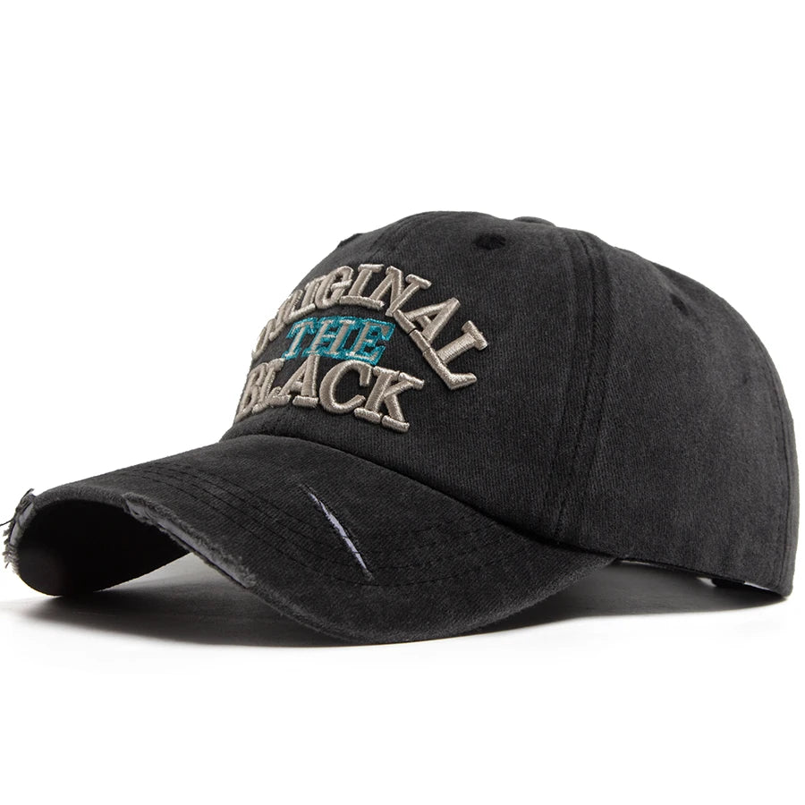 Vintage Baseball Cap Men Women Letter Embroidery Snapback Spring Summer Washed