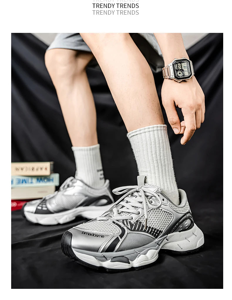 Chunky sneakers summer classic retro breathable comfort men's casual soprts
