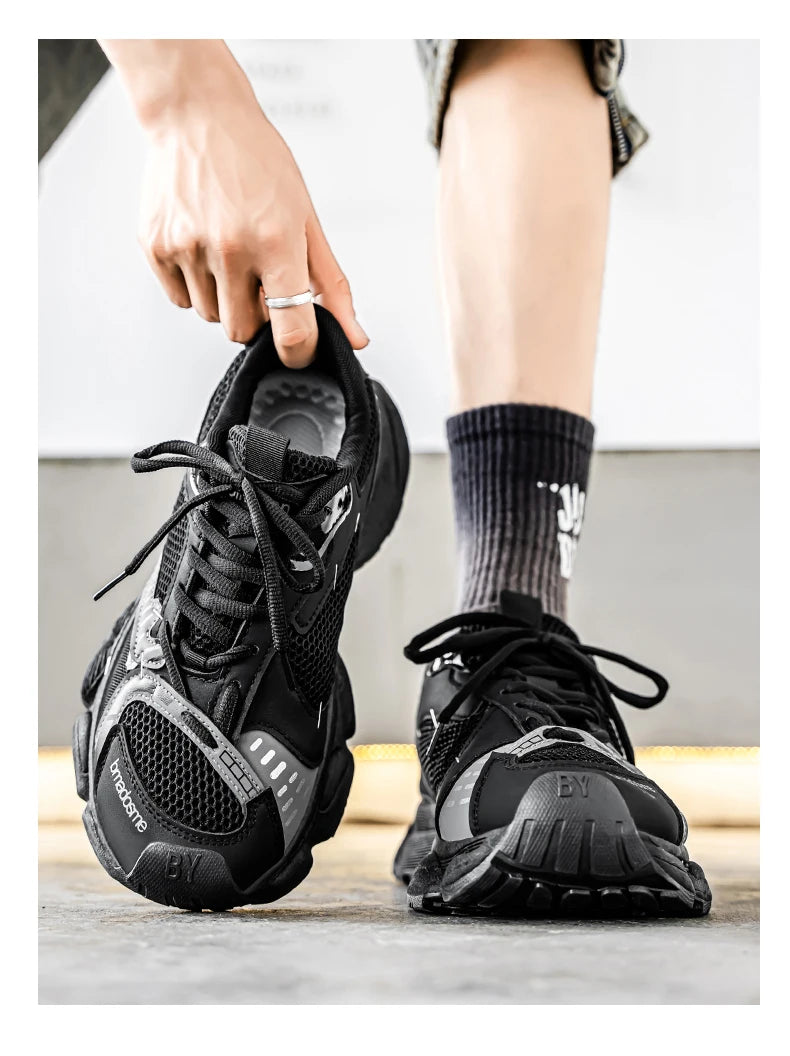 Chunky sneakers summer classic retro breathable comfort men's casual soprts