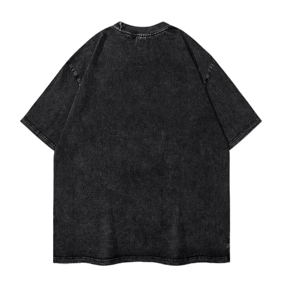 Oversized Washed T Shirts Silent Hill Vintage Cotton T-Shirts Blasphemous Fashion