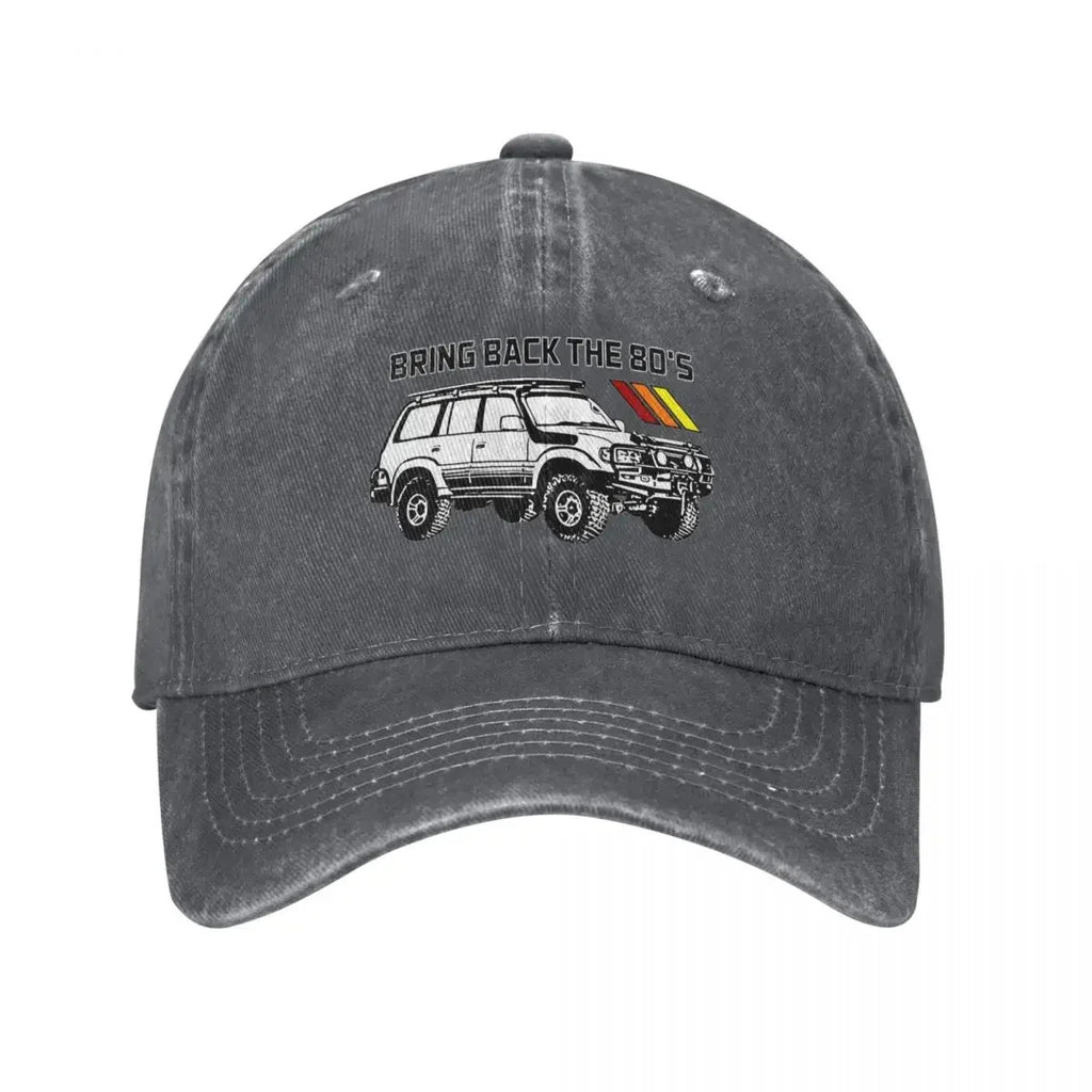 Vintage Land Car Cruiser Baseball Cap Men Women Distressed Cotton Headwear