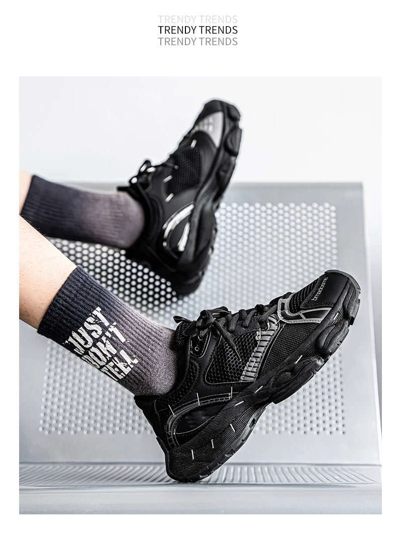 Chunky sneakers summer classic retro breathable comfort men's casual soprts