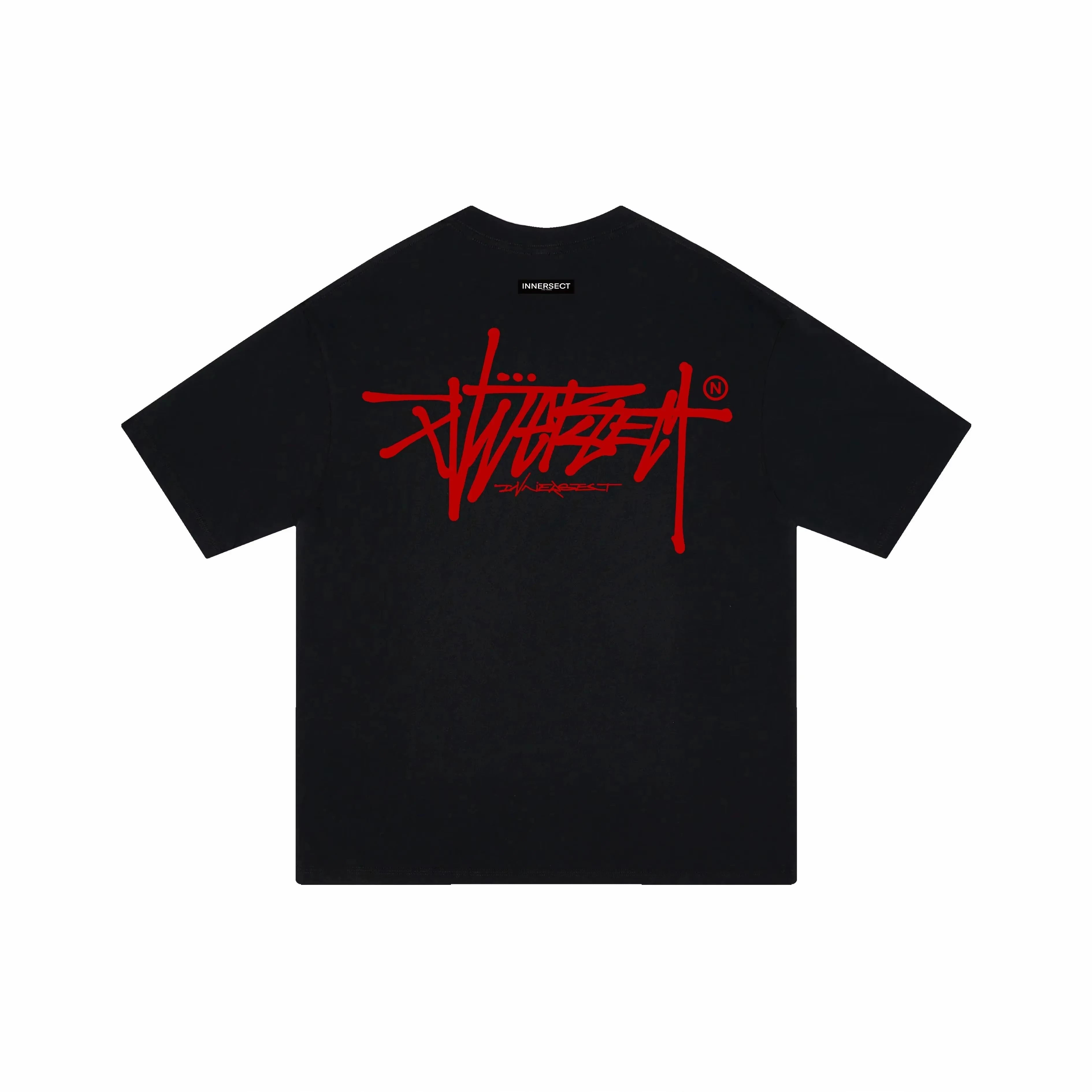 Graffiti Logo Oversized T-Shirt Men Women Streetwear Hip Hop Short Sleeve Tee