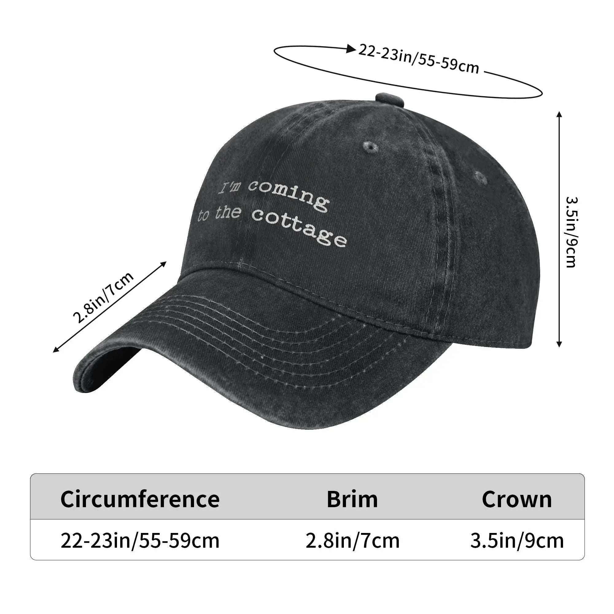 Vintage Heated Rivalry I'm Coming To The Cottage Baseball Caps for Men Women