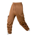 Men's Joggers Pants Loose Drawstring Long Pants Men Multi-pocket Sweatpants