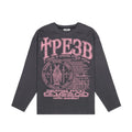 Oversized Men T-Shirt Streetwear Sober Graphic Print Autumn Hip Hop Korean