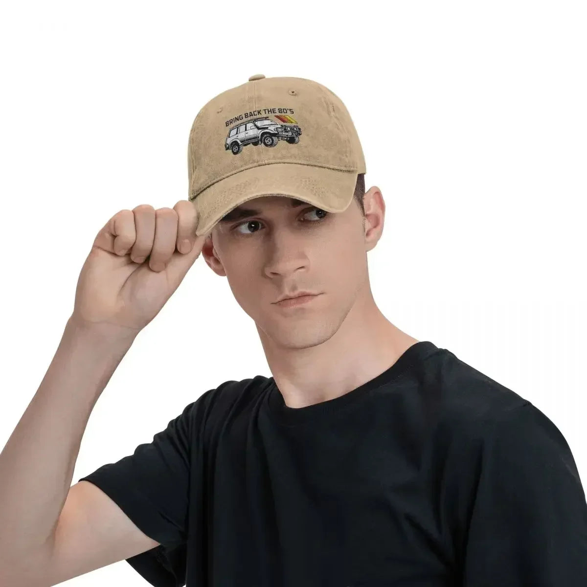 Vintage Land Car Cruiser Baseball Cap Men Women Distressed Cotton Headwear
