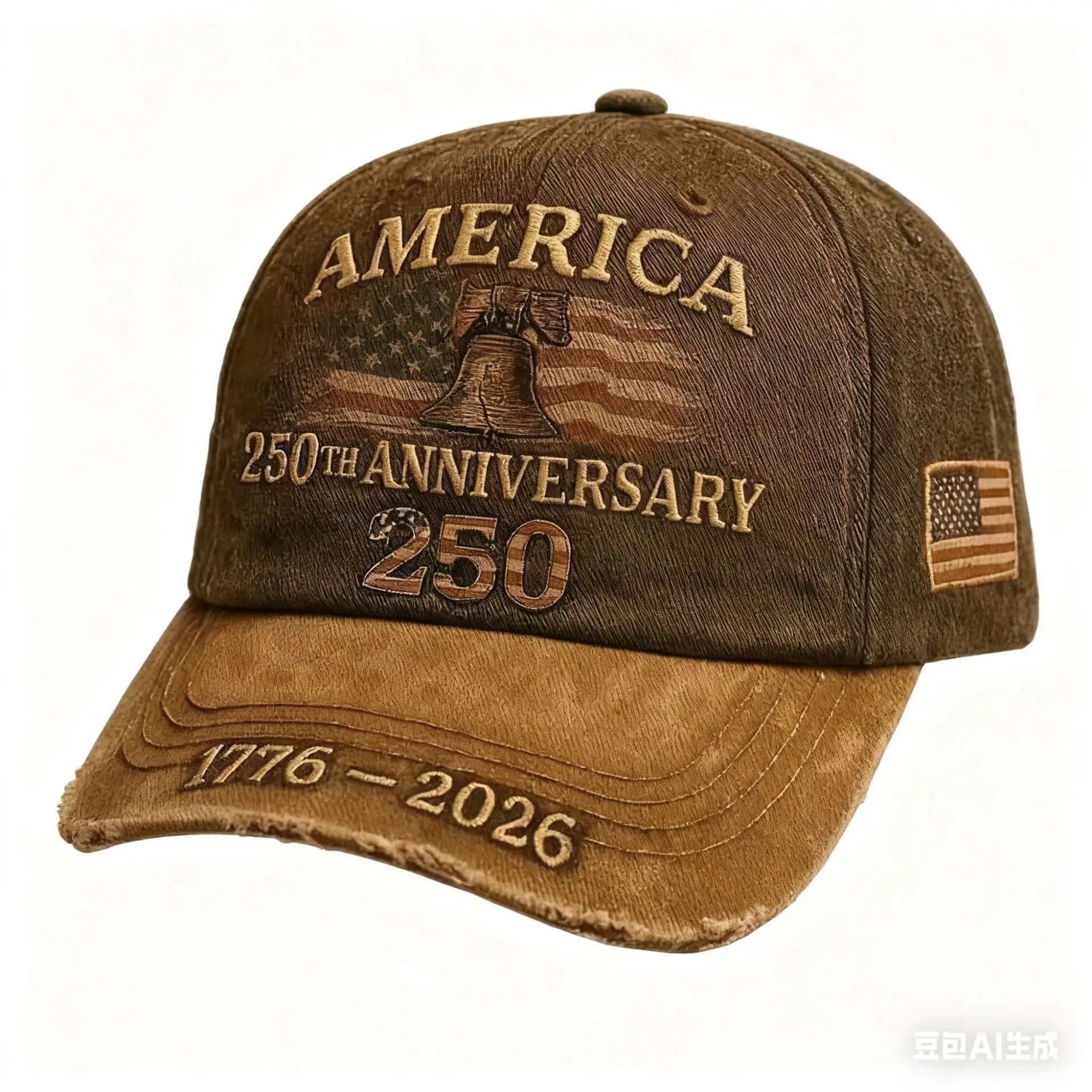 wholesale -Vintage Distressed 250th Anniversary Baseball Cap
