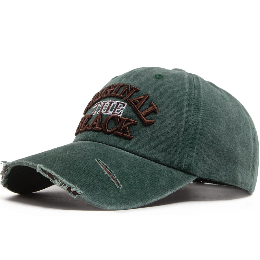 Vintage Baseball Cap Men Women Letter Embroidery Snapback Spring Summer Washed