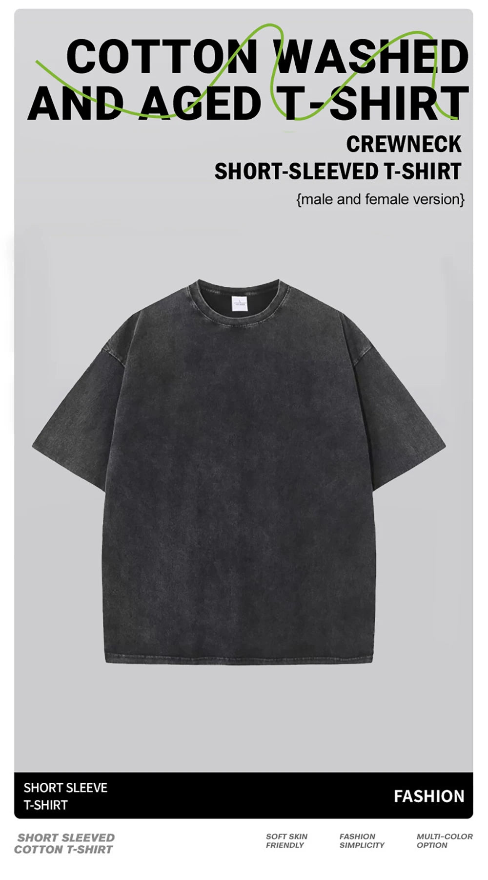 Oversized Women Washed T-Shirts The Manhattan Cherry Cocktail Printed Tee Shirts