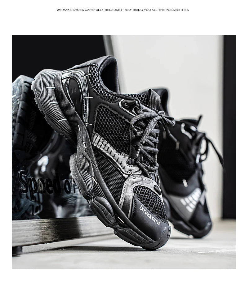 Chunky sneakers summer classic retro breathable comfort men's casual soprts