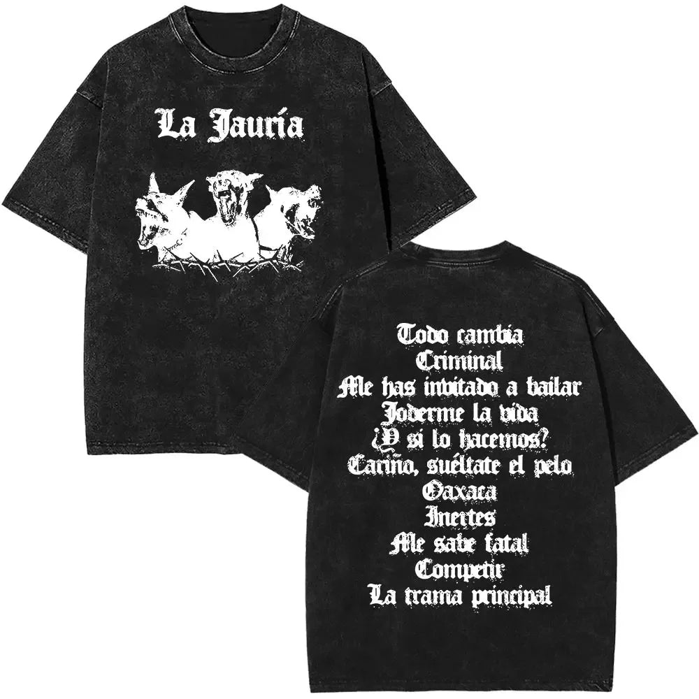 Summer Casual Oversized T-shirts Rapper Dani Fernandez Fashion Graphics Vintage