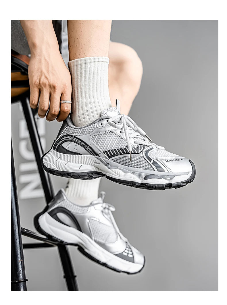 Chunky sneakers summer classic retro breathable comfort men's casual soprts