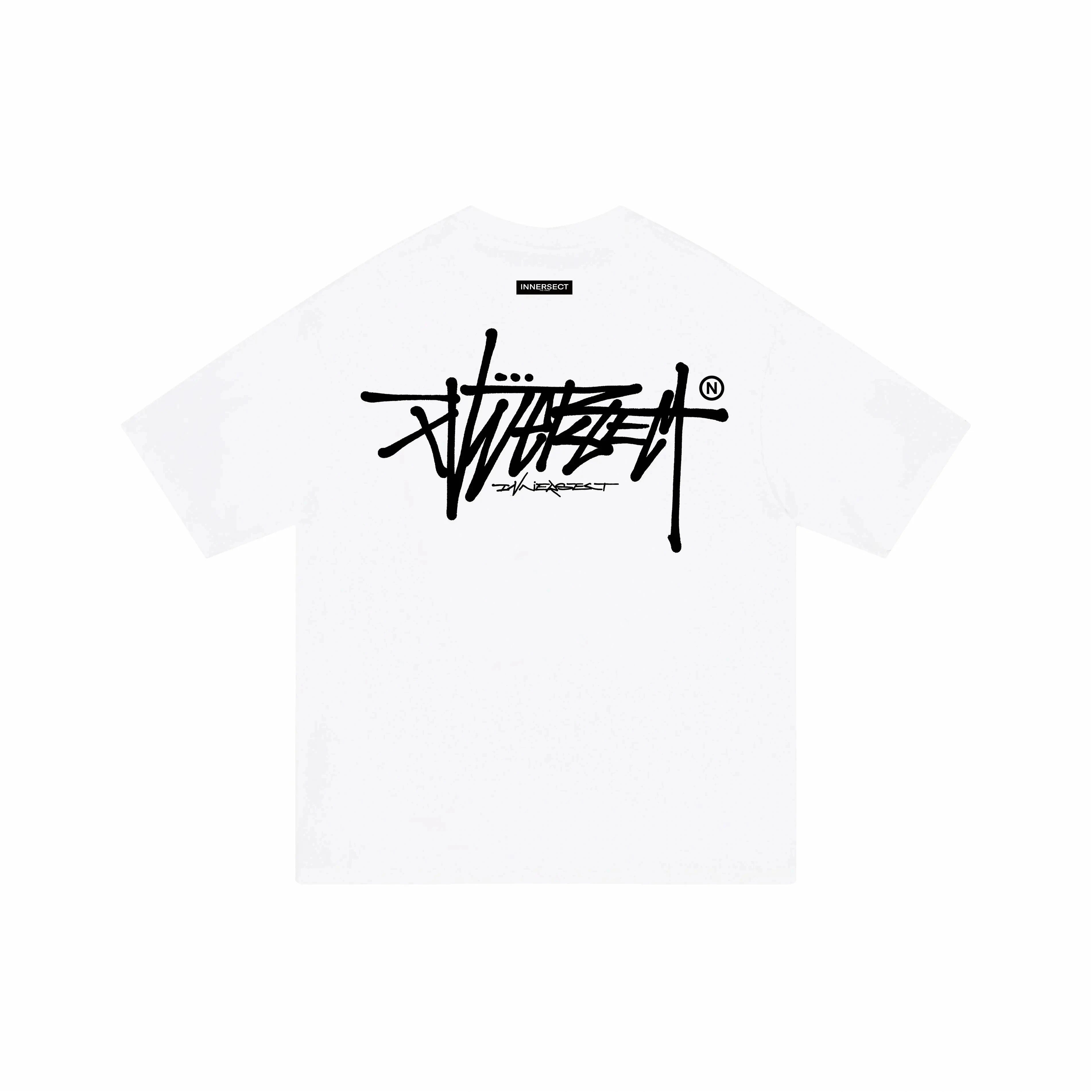 Graffiti Logo Oversized T-Shirt Men Women Streetwear Hip Hop Short Sleeve Tee