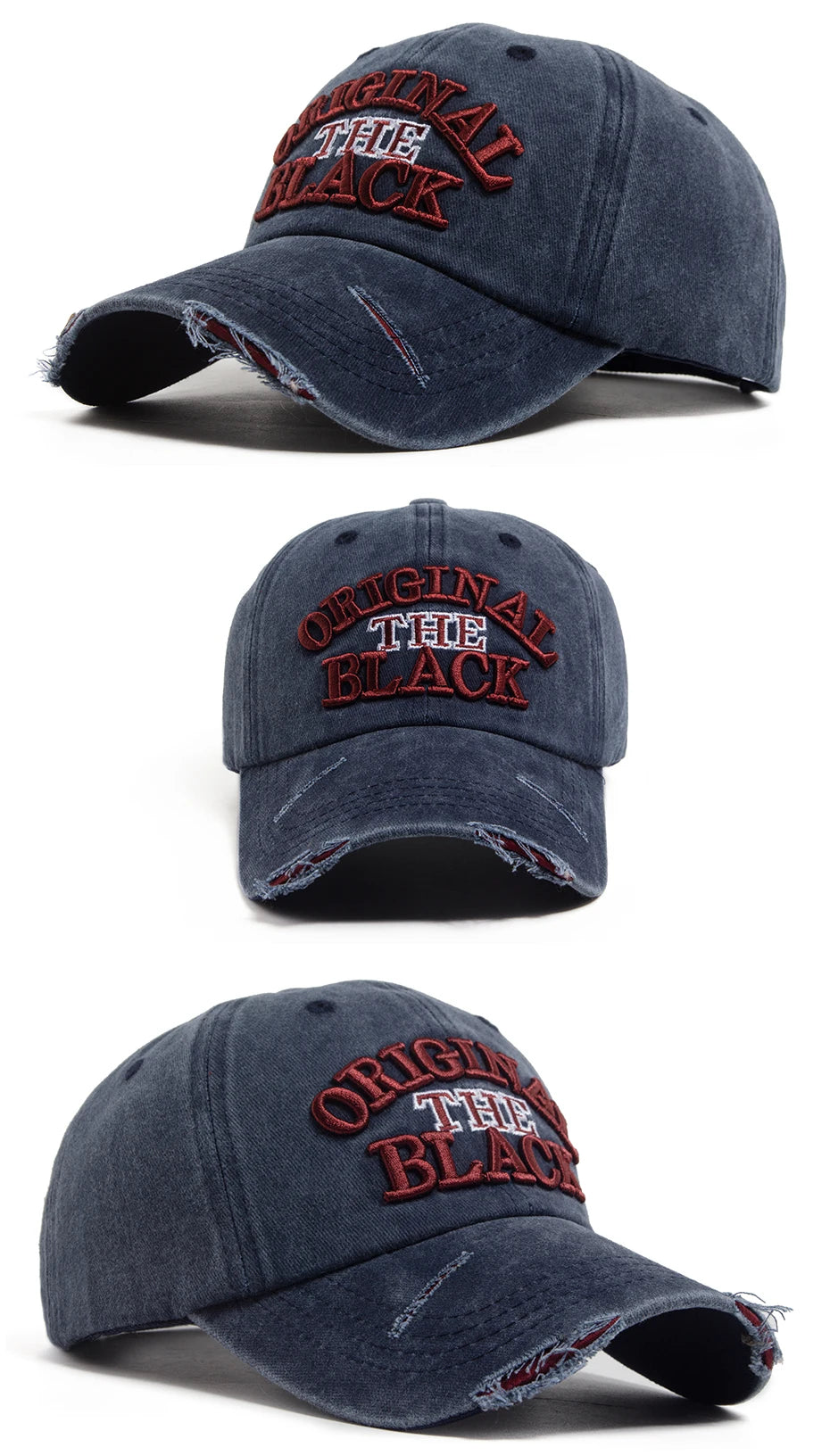 Vintage Baseball Cap Men Women Letter Embroidery Snapback Spring Summer Washed