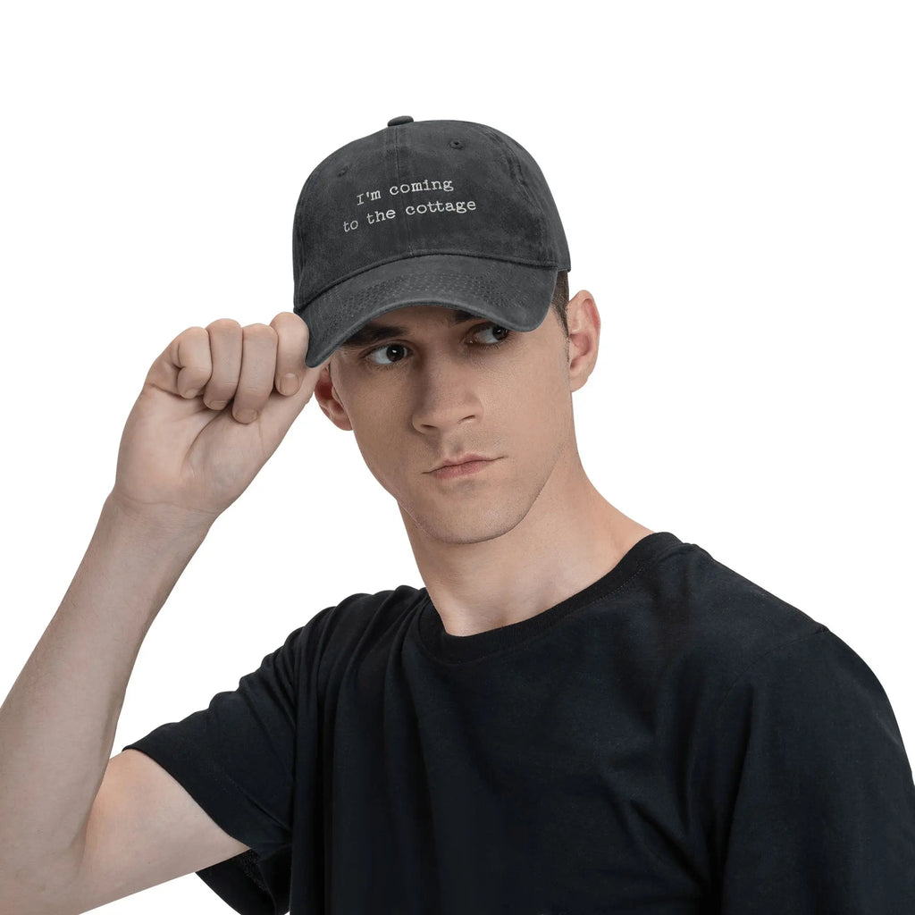 Vintage Heated Rivalry I'm Coming To The Cottage Baseball Caps for Men Women