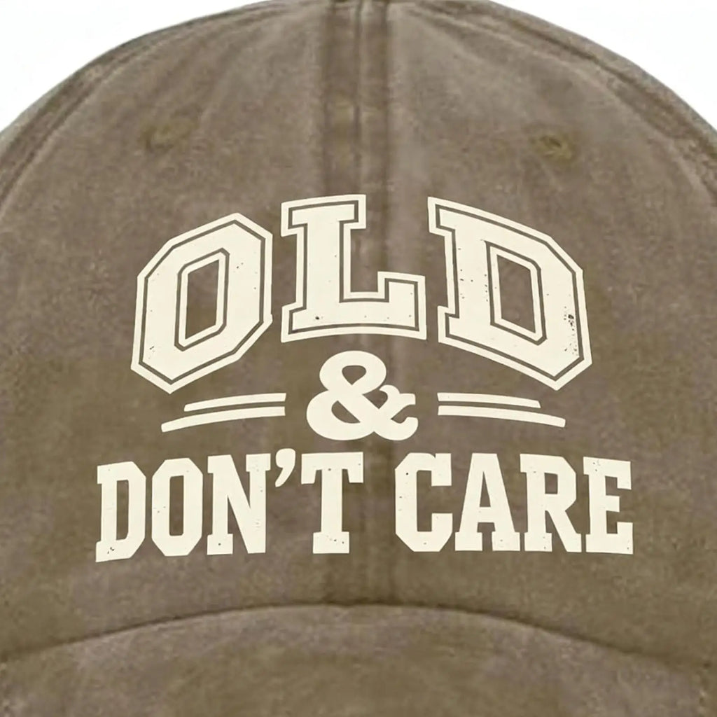 Vintage Baseball Caps Retro OLD Dont Care  printing Hat Unisex Style Distressed Washed