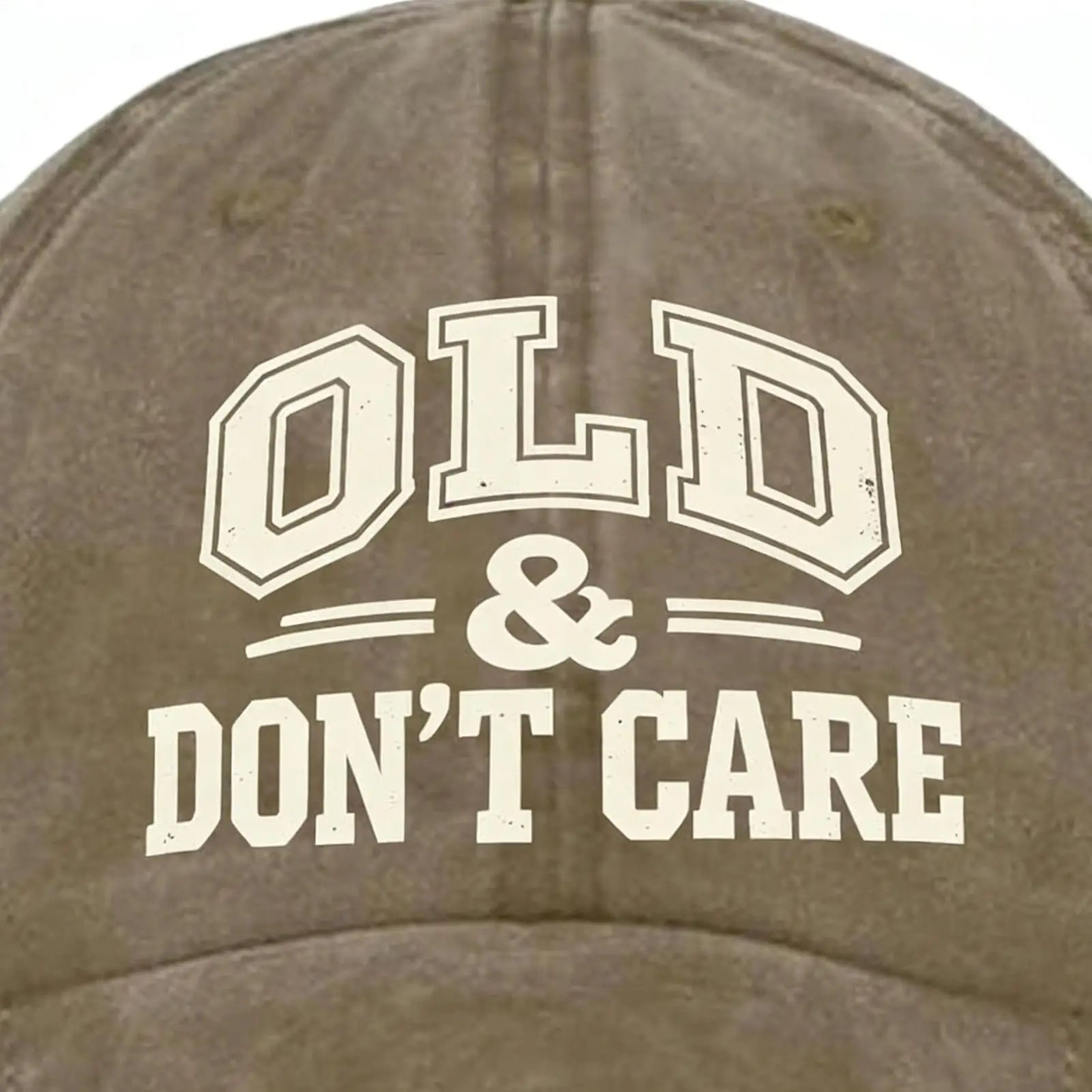 Vintage Baseball Caps Retro OLD Dont Care  printing Hat Unisex Style Distressed Washed